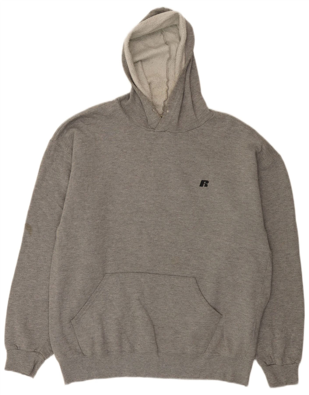 Russell Athletic Herren-Kapuzenpullover, groß, graue Baumwolle