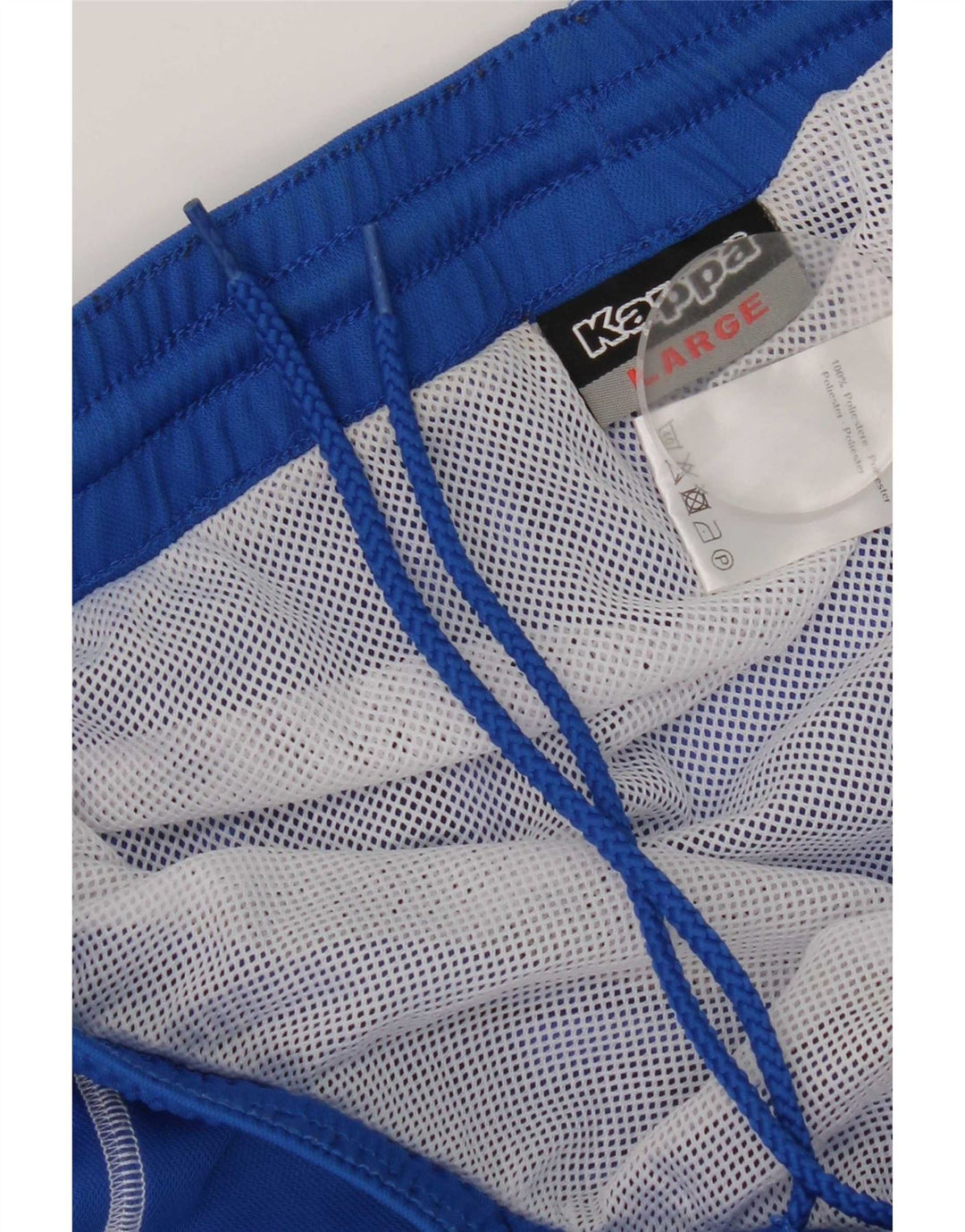 Kappa Herren Graphic Sport Shorts Large Blau Polyester