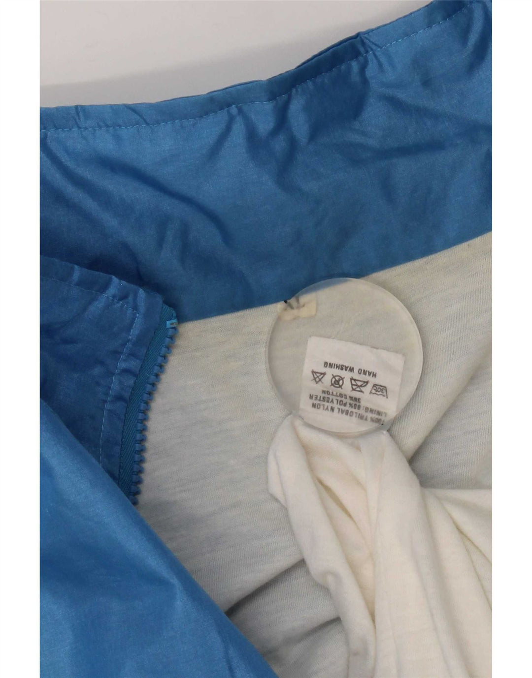 Vintage Herren Trainingsanzug Top Jacke XL Blau Colourblock Nylon
