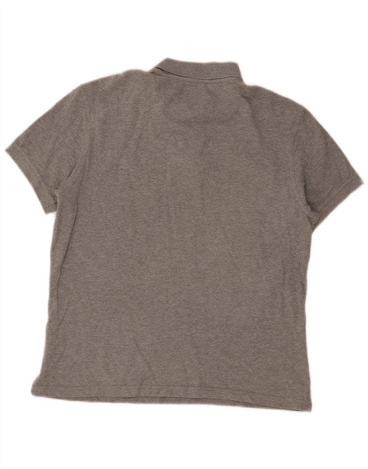 Barbour Herren-Poloshirt, große graue Colourblock-Baumwolle