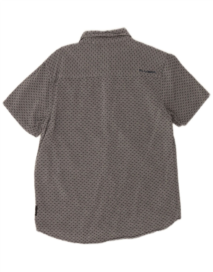 Billabong Herren Kurzarmhemd Small Grey Spotted