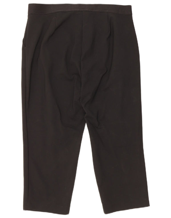 Marks & Spencer Damen Caprihose UK 16 Large W42 L21 Schwarze Baumwolle