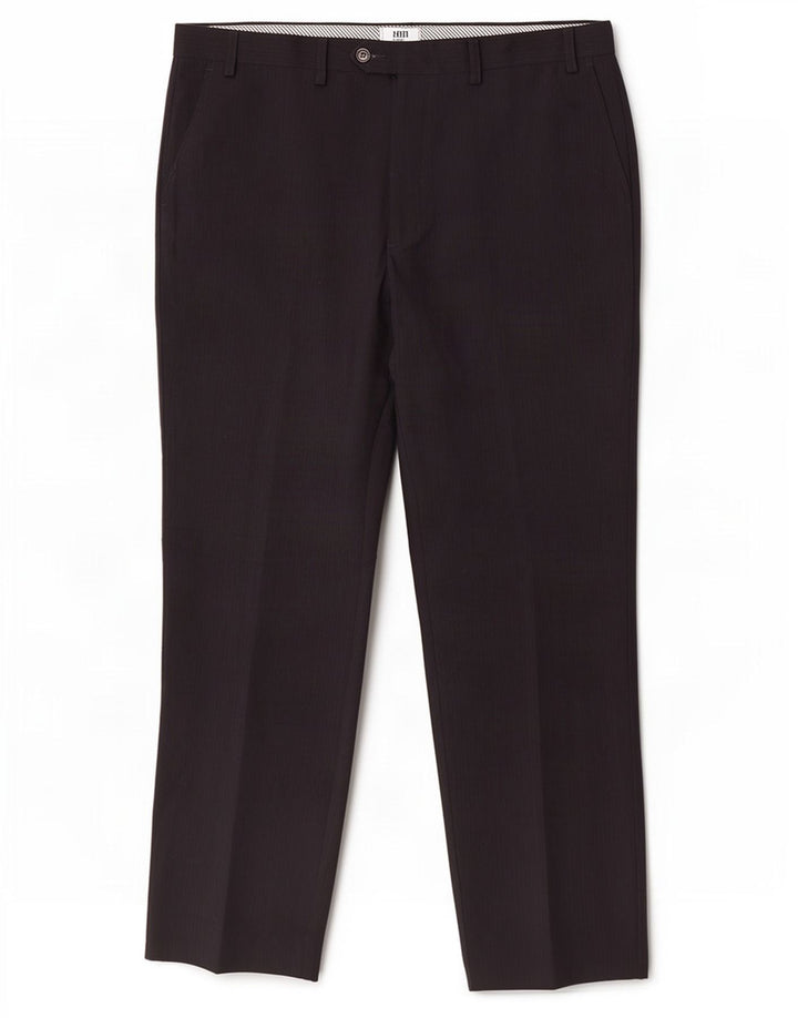 Gerade Herren-Anzughose von Marks & Spencer, W38, L33, marineblaues Polyester