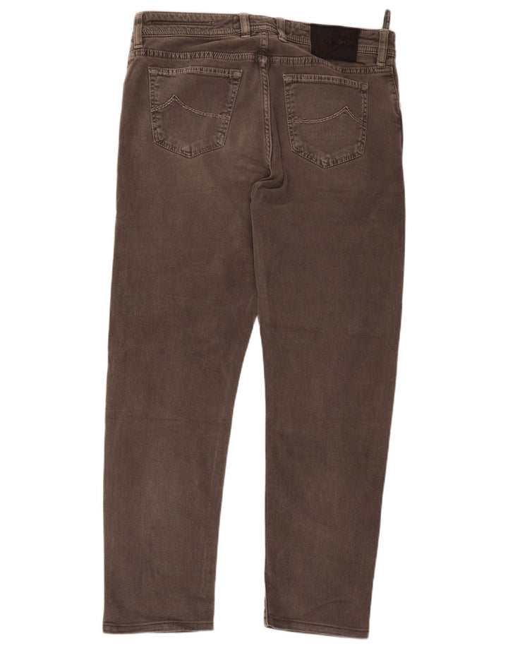 Jacob Cohen Herren Slim Jeans W36 L30 Graue Baumwolle