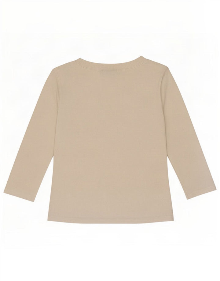 Zara Damen Crop Top 3/4 Ärmel UK 12 Mittelweiß