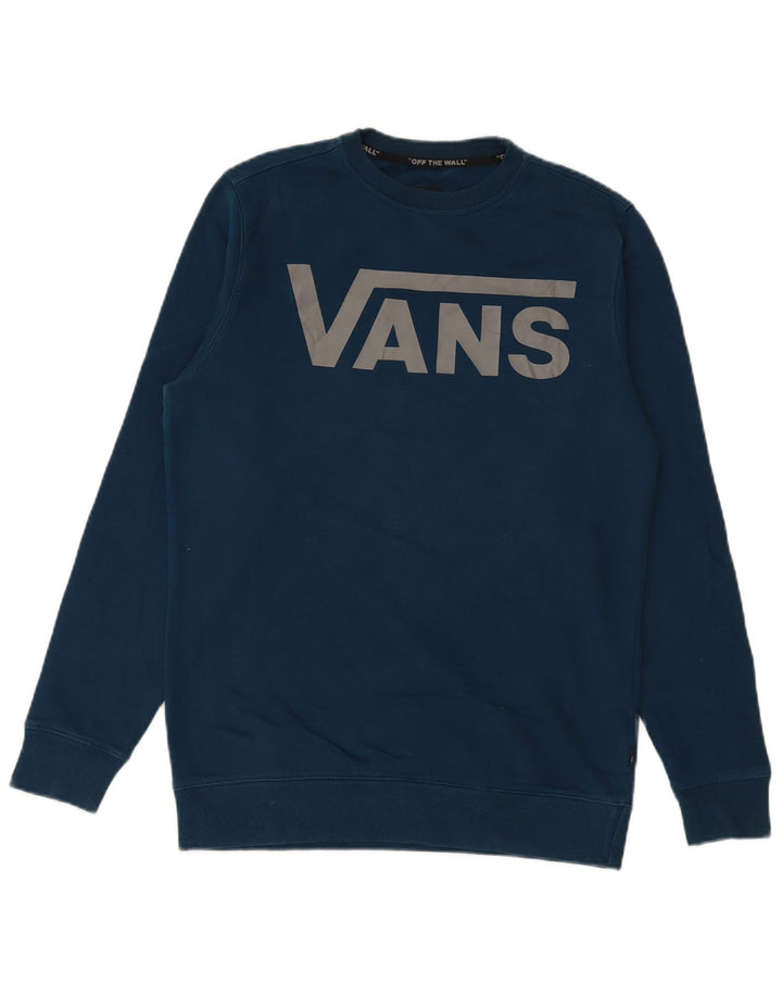 VANS Herren Grafik-Sweatshirt-Pullover, kleine blaue Baumwolle