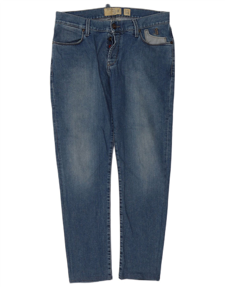 JECKERSON Herren Slim Jeans W34 L30 Blaue Baumwolle