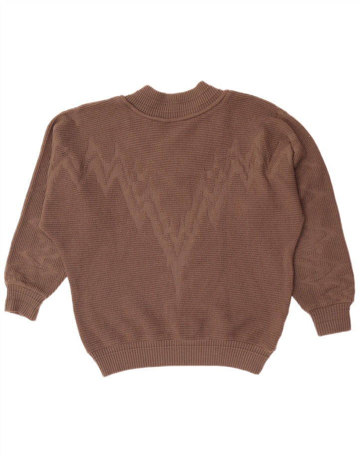 Carlo Colucci Herren-Pullover mit V-Ausschnitt, XL, Braun