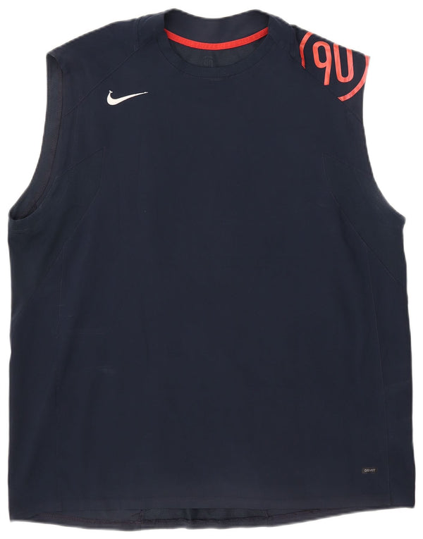 Nike Herren Dri Fit Graphic Vest Top XL Marineblau
