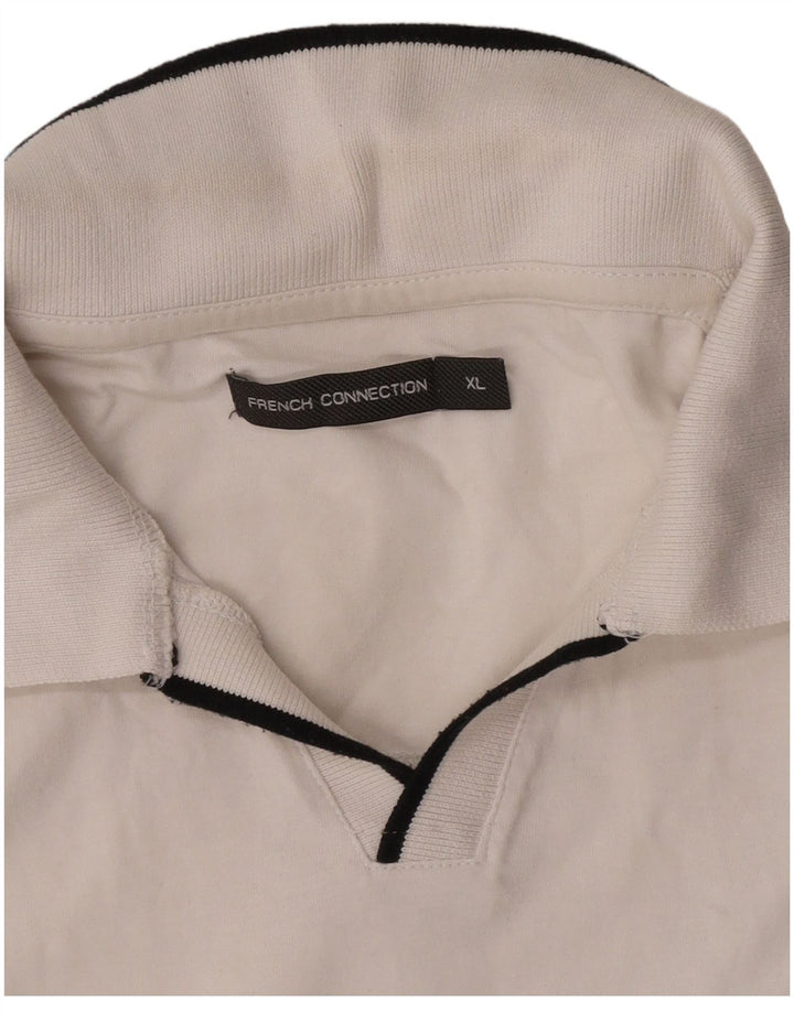 French Connection Herren Poloshirt XL Weiß