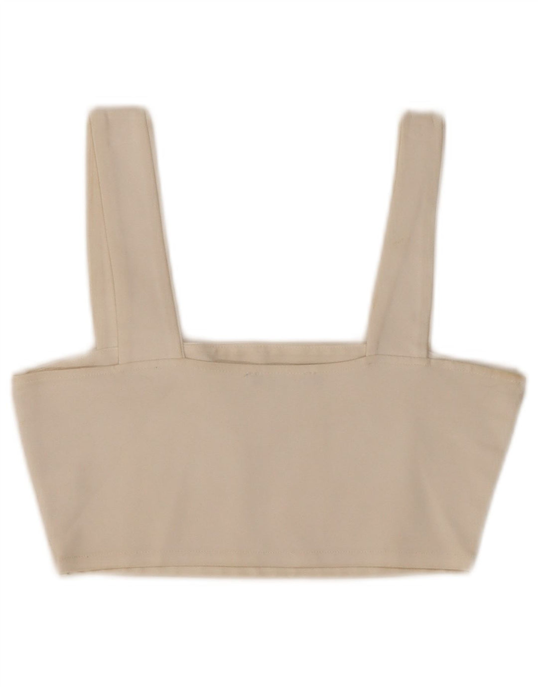 Zara Damen Crop Top UK 8 Small Weiße Viskose