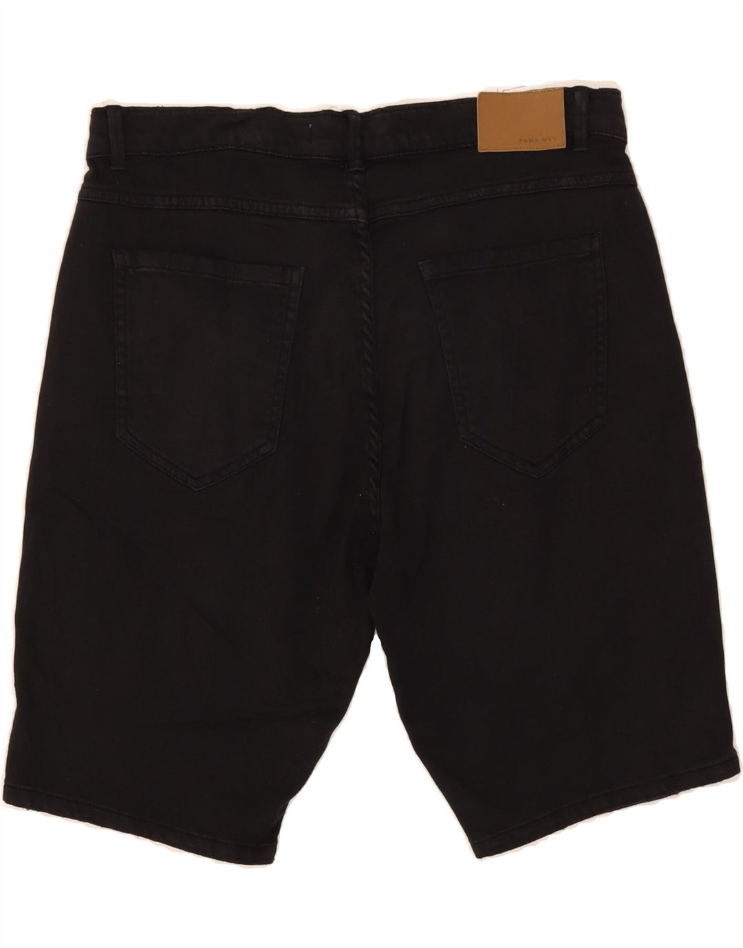 ZARA Mens Denim Shorts  W32 Black Cotton Vintage Zara and Second-Hand Zara from Messina Hembry 