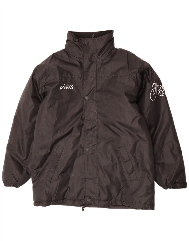 Asics Herren Graphic Windjacke UK 40 Large Schwarz Polyester