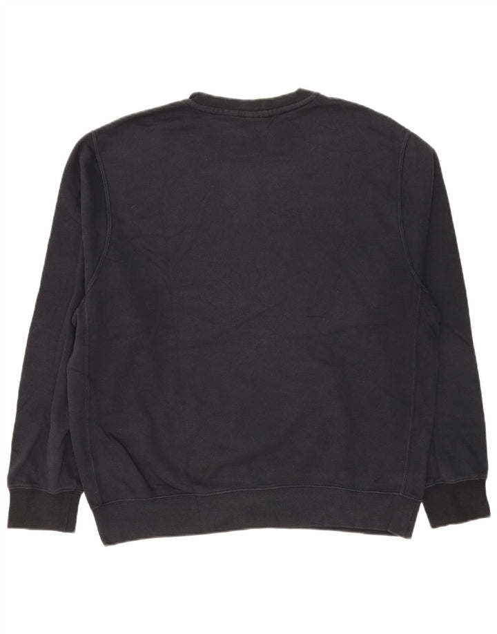 Nike Herren-Sweatshirt-Pullover, groß, schwarze Baumwolle