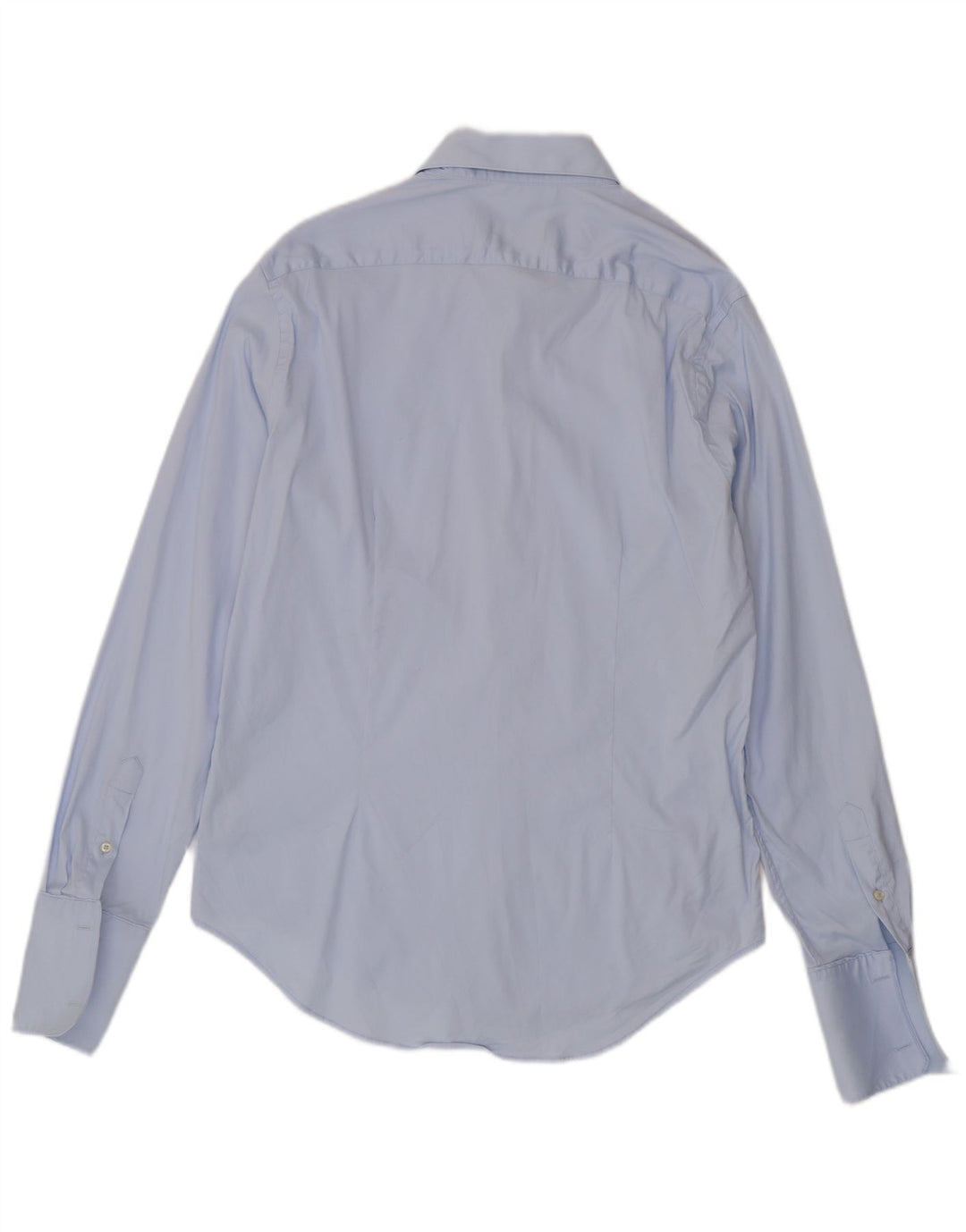 Zara Herren-Slim-Fit-Formalhemd XL aus blauer Baumwolle