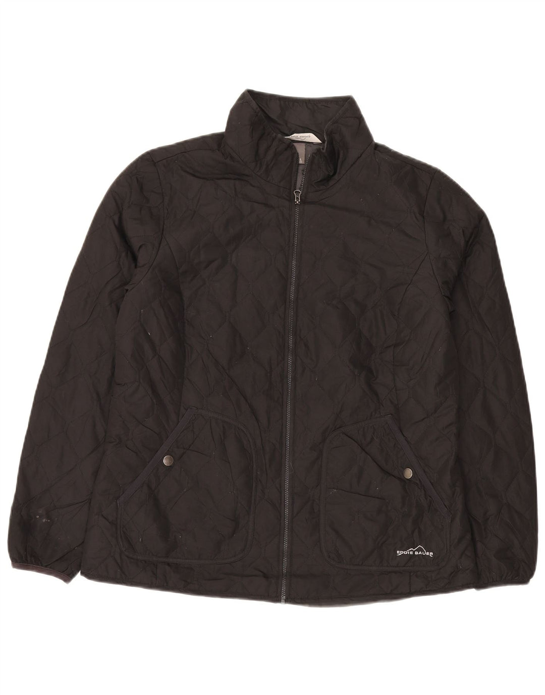 Eddie Bauer Damen Steppjacke UK 16 Large Schwarz Polyester