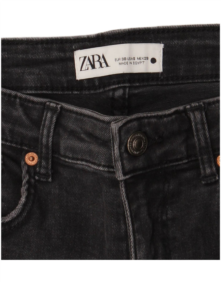 Zara Damen Slim Jeans EU 38 Small W28 L25 Grau