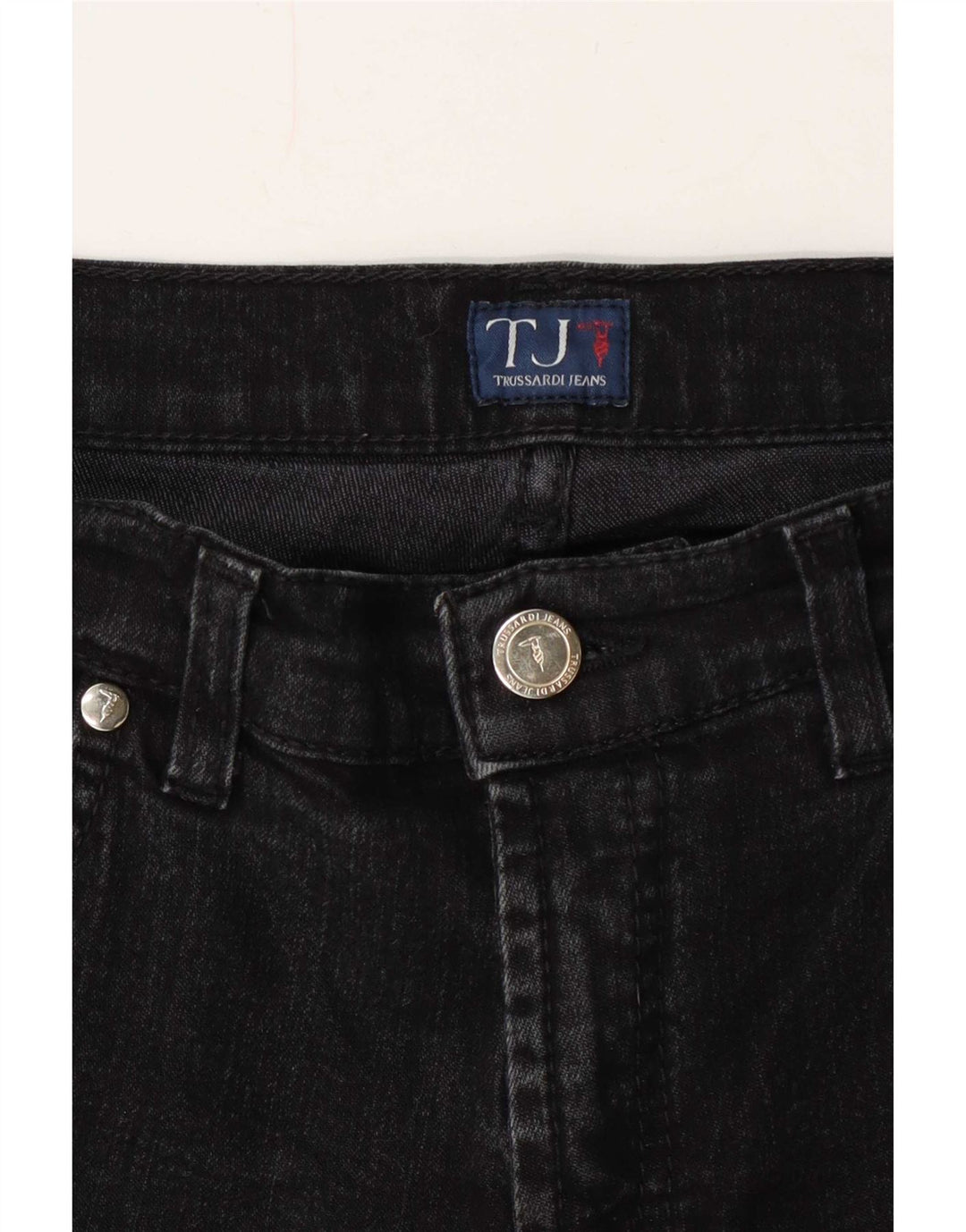 Trussardi Damen Slim Jeans W30 L29 Schwarz