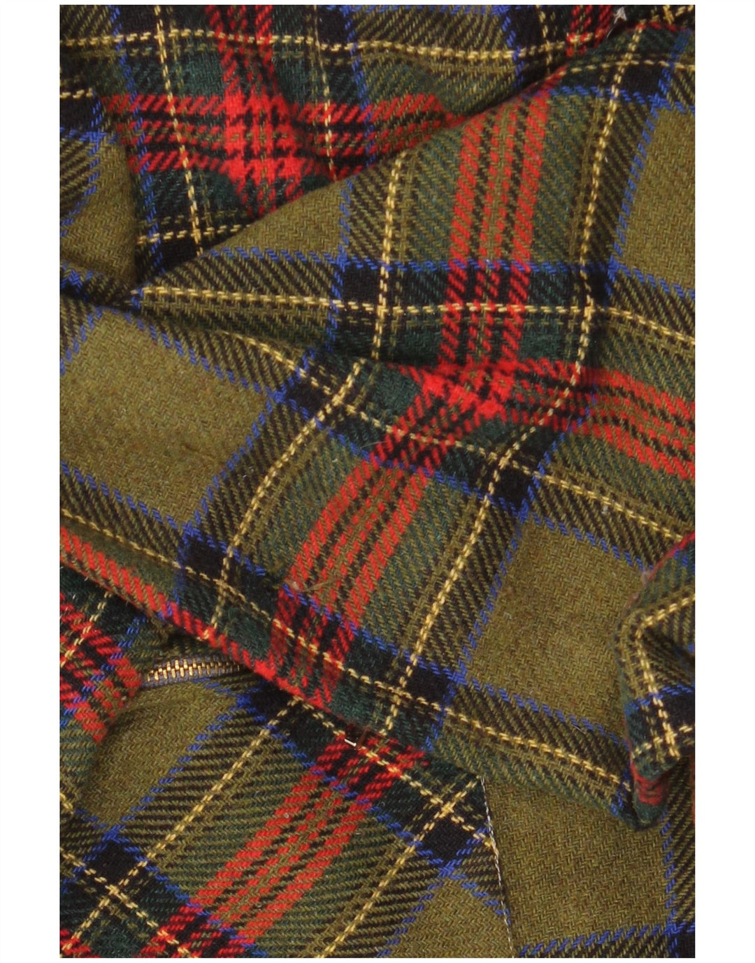 Vintage Herren Flanellhemd Mittel Khaki Karo
