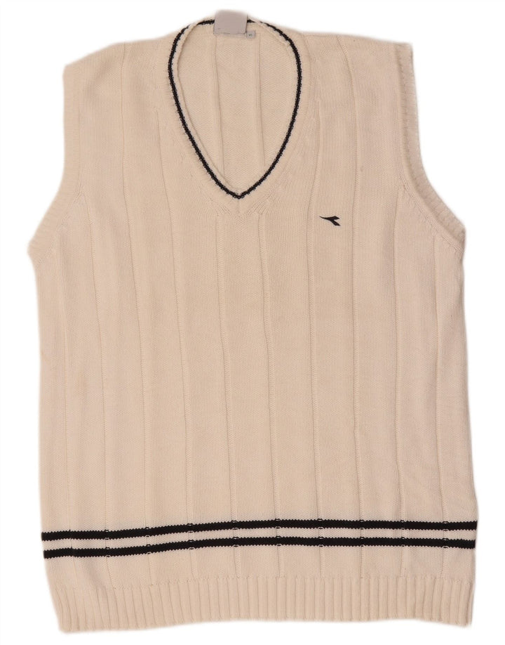 Diadora Herren Weste Tank Top XL Weiße Baumwolle