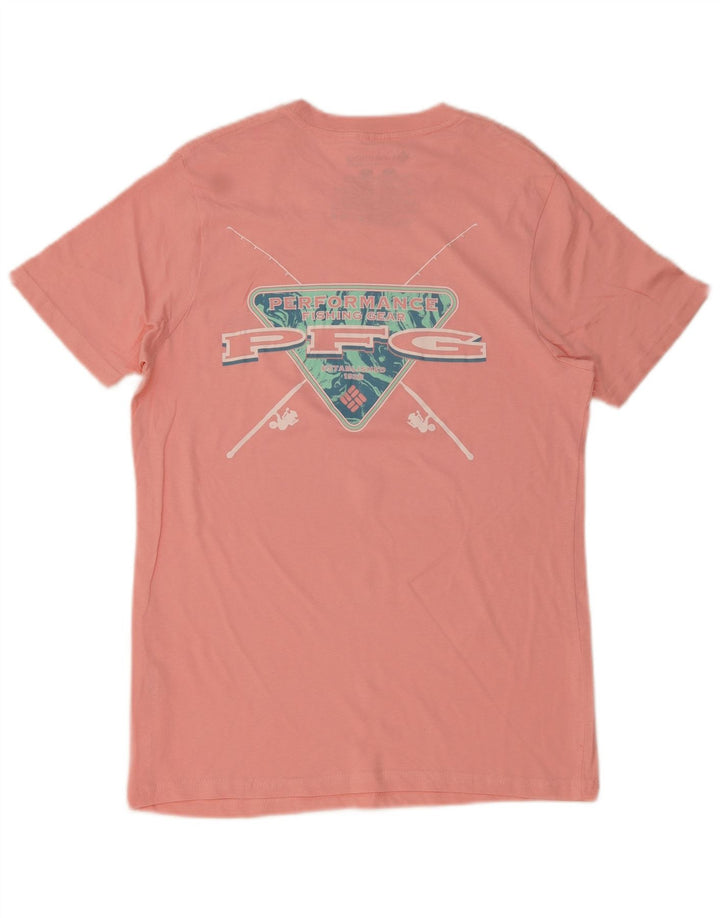 Columbia Herren-T-Shirt mit Grafik, Größe S, Rosa