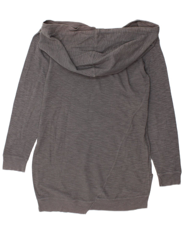 Diesel Damen Langarm-Kapuzenkleid UK 14 Mittelgrau