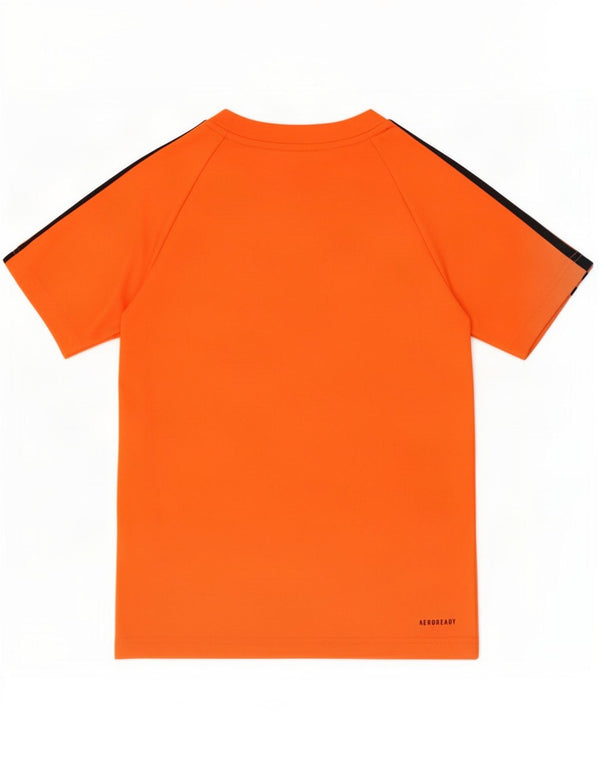 Adidas Jungen Aeroready T-Shirt Top 9-10 Jahre Orange Polyester