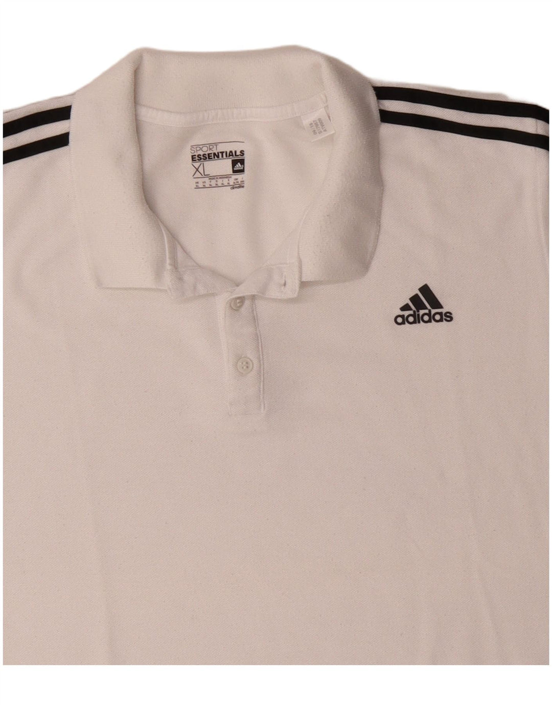 Adidas Herren Climalite Poloshirt XL Weiß Polyester