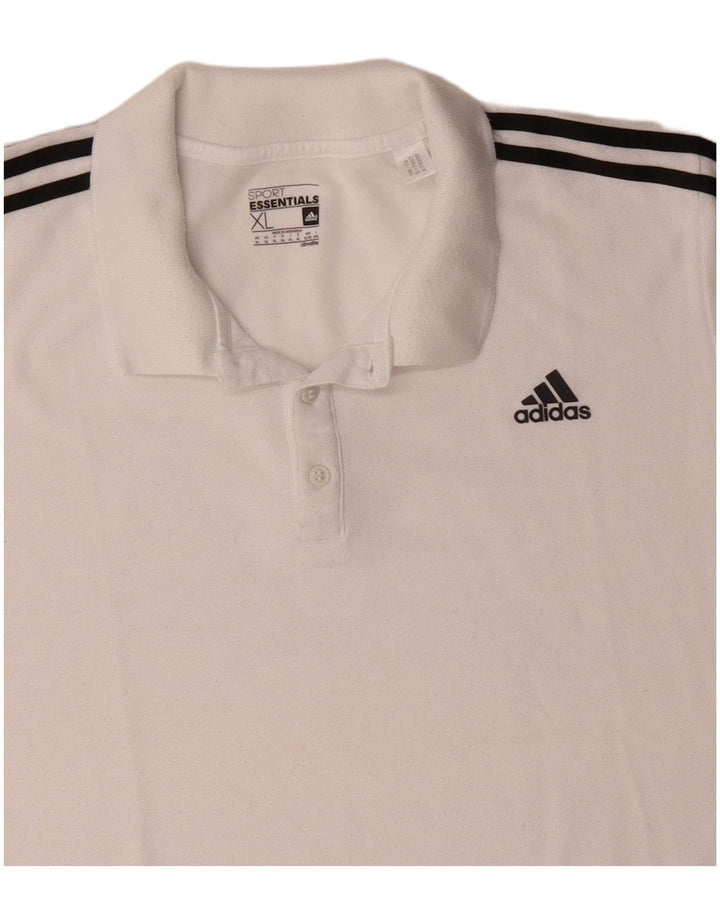 Adidas Herren Climalite Poloshirt XL Weiß Polyester