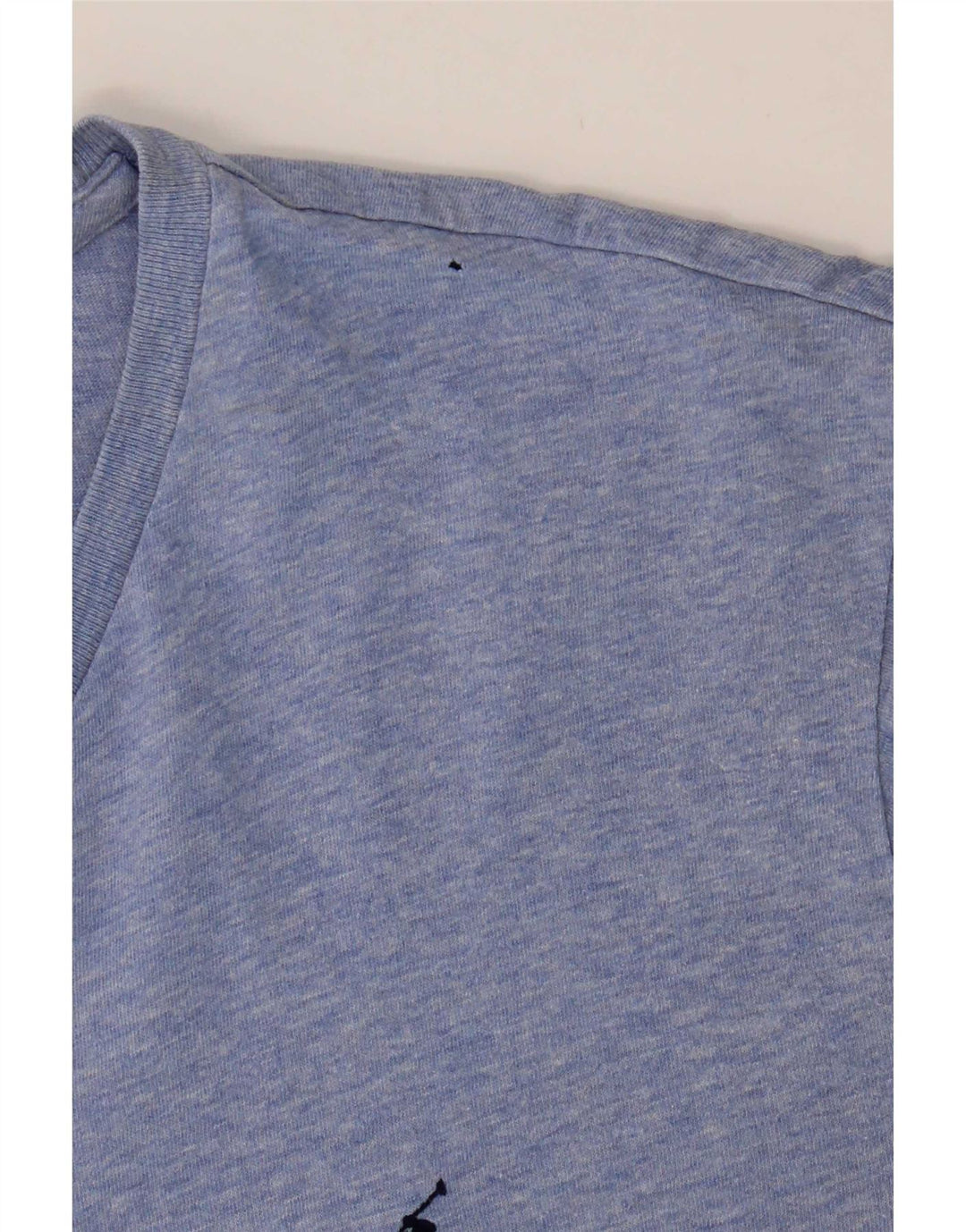 Polo Ralph Lauren Herren-T-Shirt-Oberteil aus mittelblauer Baumwolle
