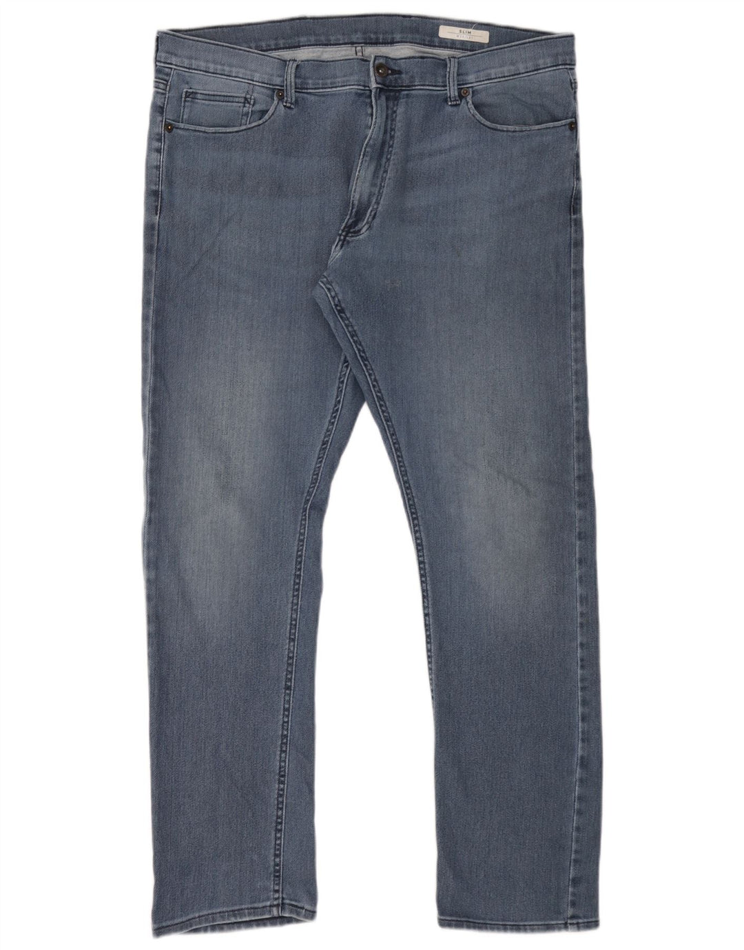 Marks & Spencer Herren Slim Jeans W38 L31 Blaue Baumwolle