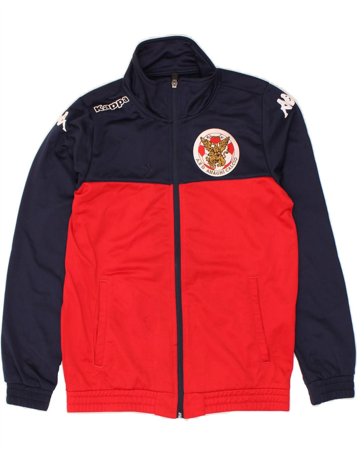 KAPPA Boys Tracksuit Top Jacket 11-12 Years Red Colourblock Polyester | Vintage Kappa | Thrift | Second-Hand Kappa | Used Clothing | Messina Hembry 