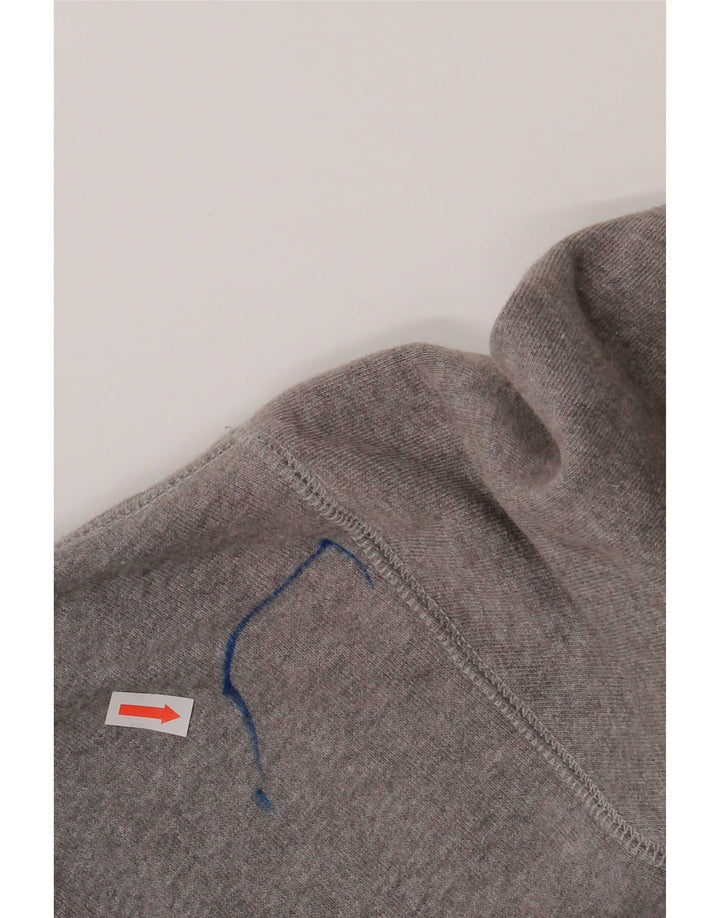 Hackett Herren-Kapuzenpullover mit Reißverschluss, mittelgraue Baumwolle