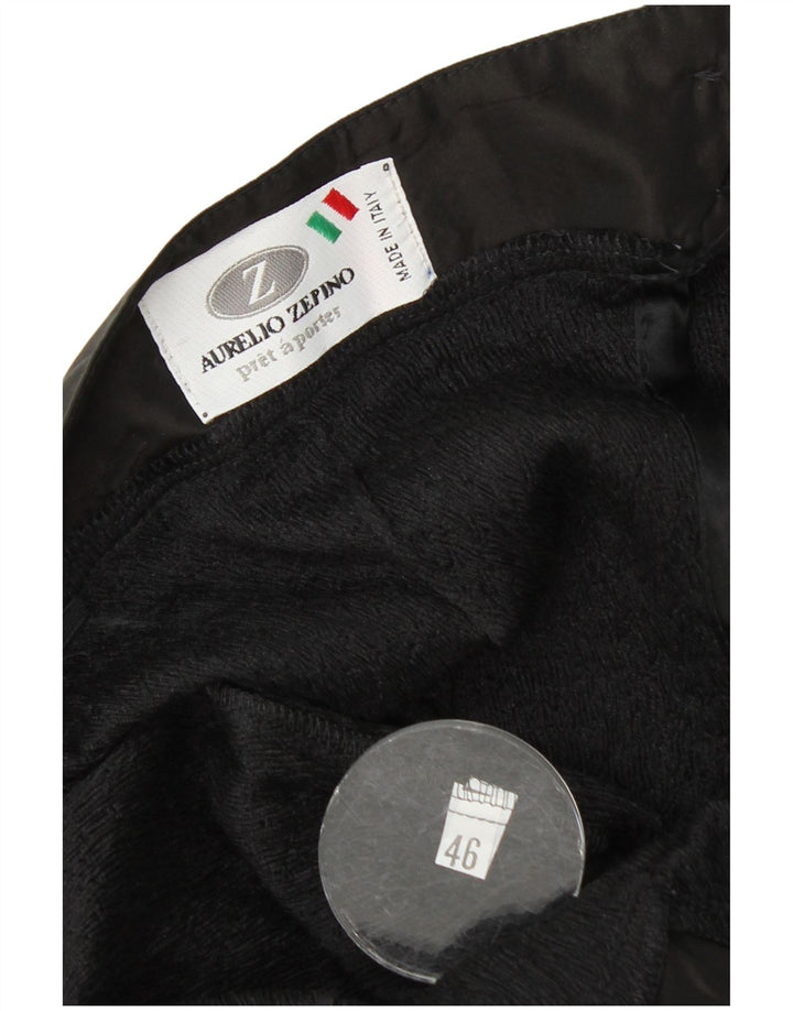 Aurelio Zepino Damen Mini-trägerloses Kleid IT 46 Large Schwarz