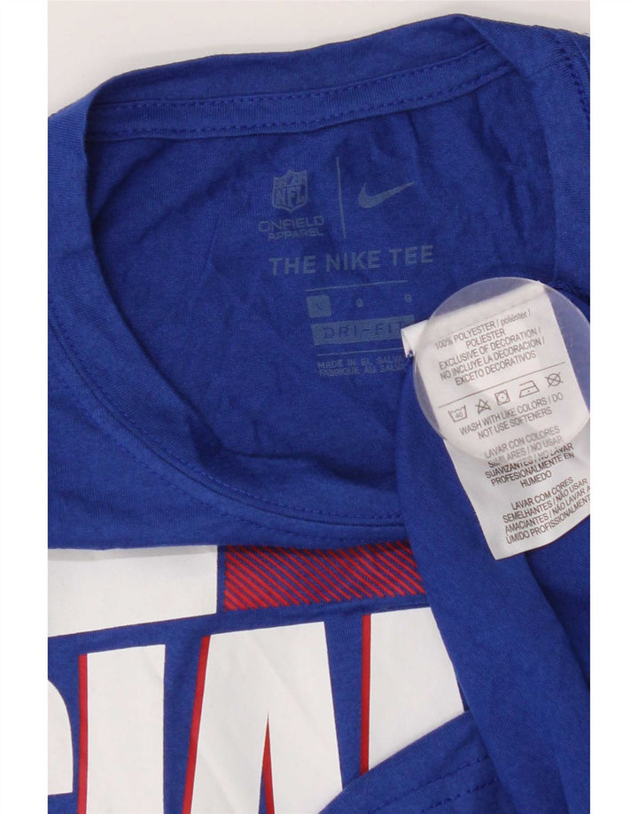 Nike Herren New York Giants Grafik-T-Shirt-Oberteil, großes, blaues Polyester