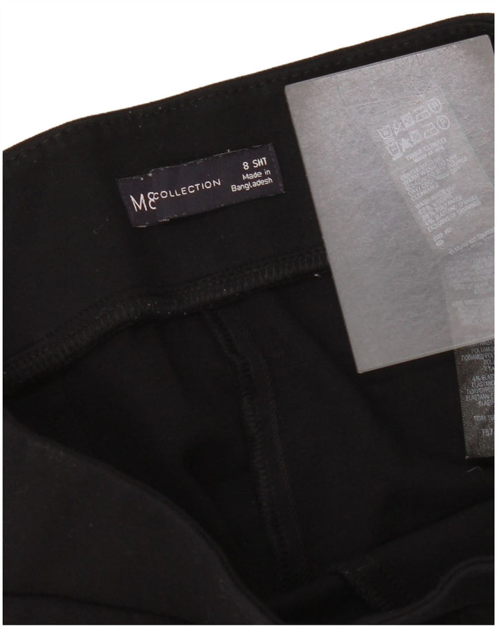 Marks & Spencer Damen Crop Leggings UK 8 Small Schwarze Viskose