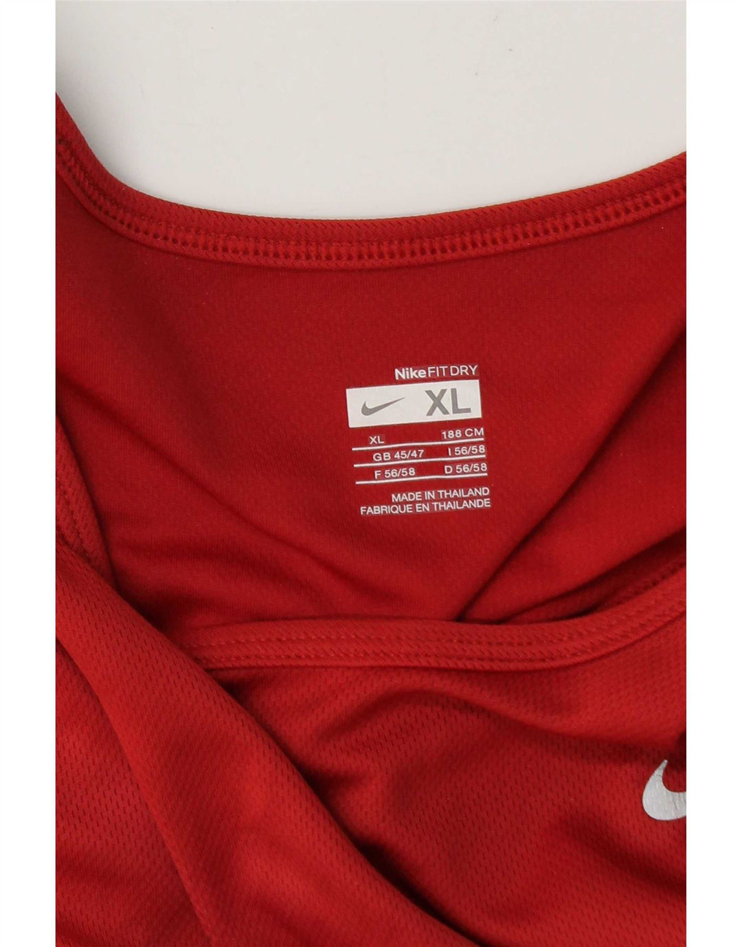 Nike Herren Weste Top UK 45/47 XL Rot Farbblock