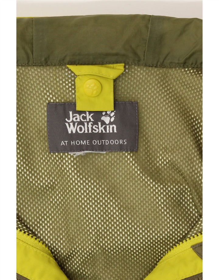 Jack Wolfskin Herren Regenjacke mit Kapuze UK 38 Mittelgelb
