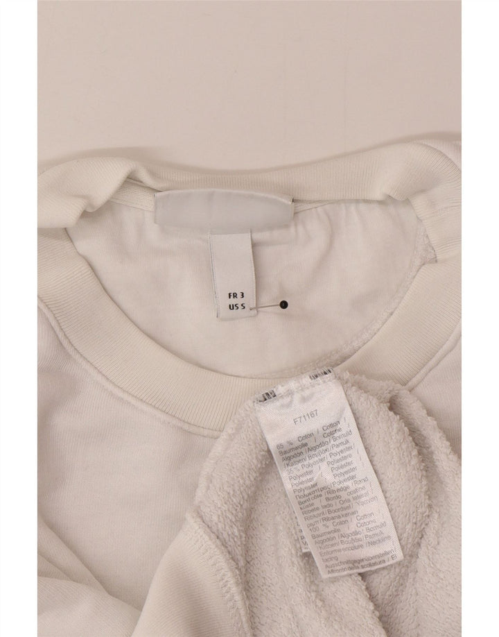 Lacoste Herren-Sweatshirt mit Grafik, Größe 3, klein, weiße Baumwolle