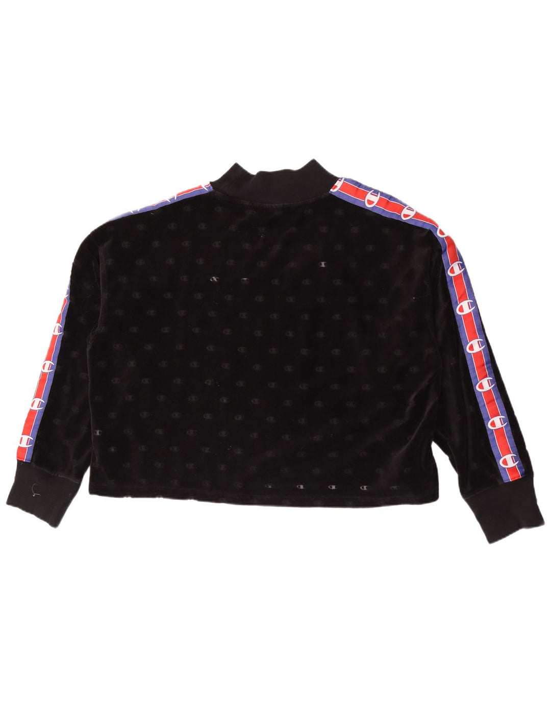 Champion Damen-Sweatshirt mit Grafik, UK 14, Mittelschwarz, Farbblock