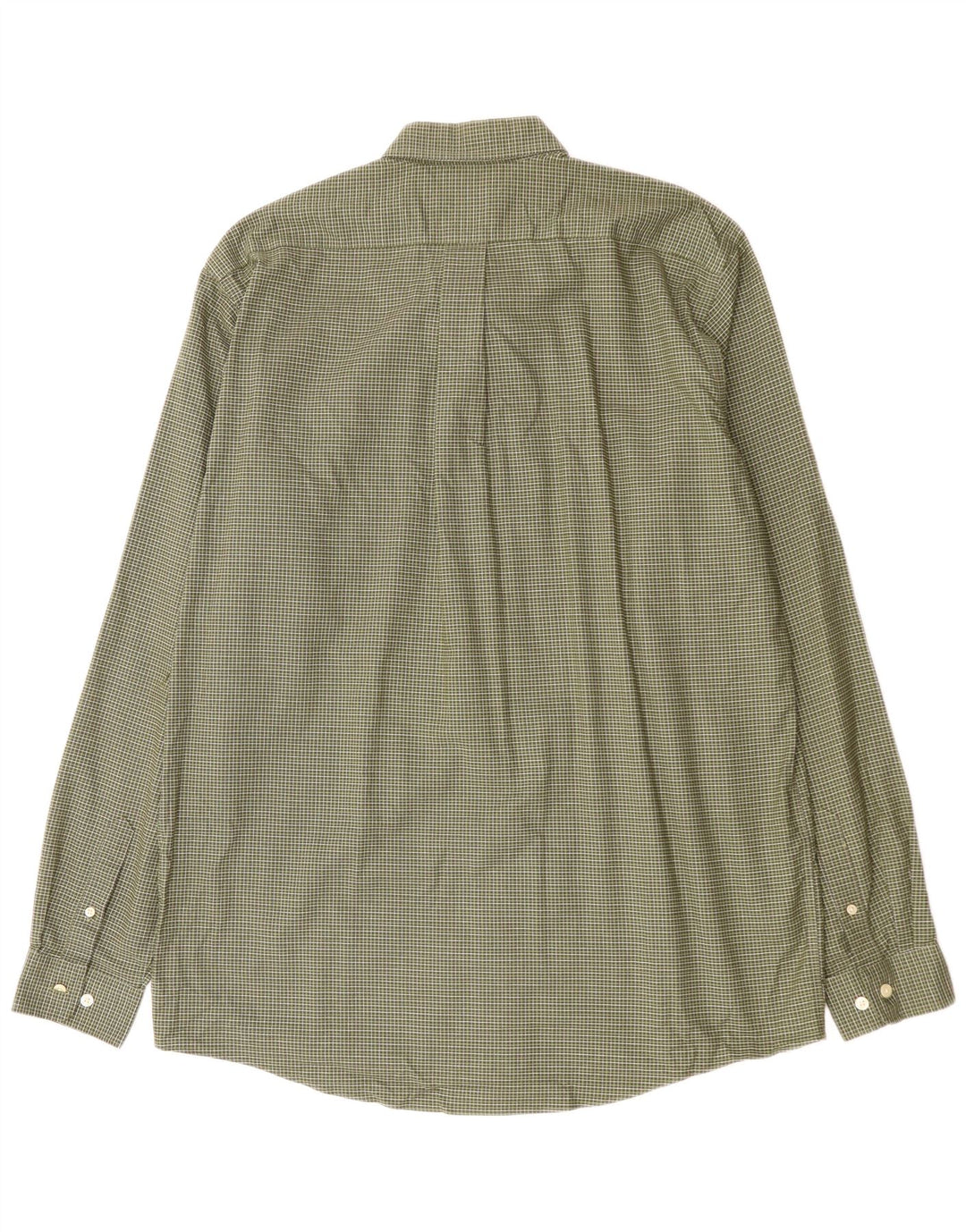 EDDIE BAUER Herren-Hemd mit entspannter Passform, groß, grün kariert, Baumwolle