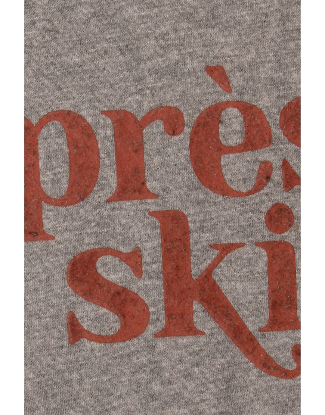 Fat Face Damen-Sweatshirt mit Grafik, UK 14, mittelgraue Baumwolle