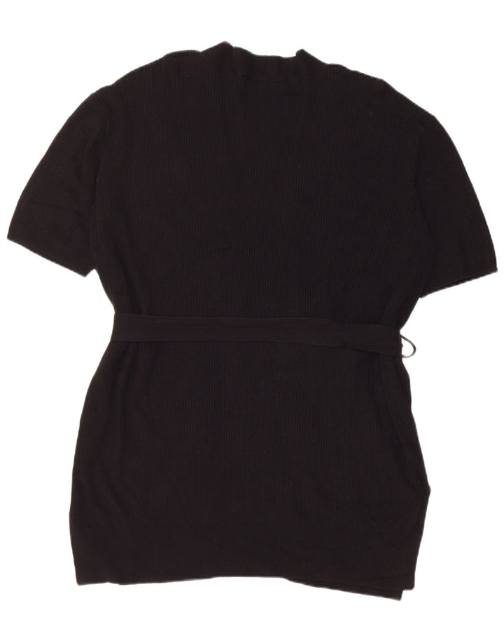 Marks & Spencer Damen-Cardigan mit kurzen Ärmeln, Gr. 14, mittelschwarz