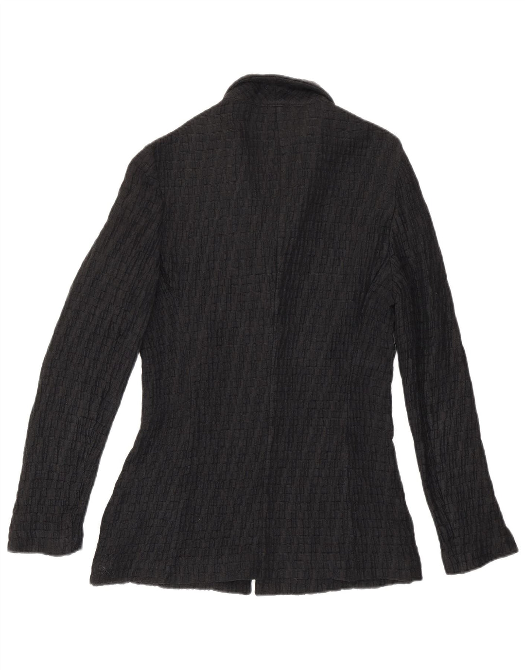Boggi Damen-Strickjacke mit 3 Knöpfen, IT 42, mittelschwarz, gestreift, Baumwolle