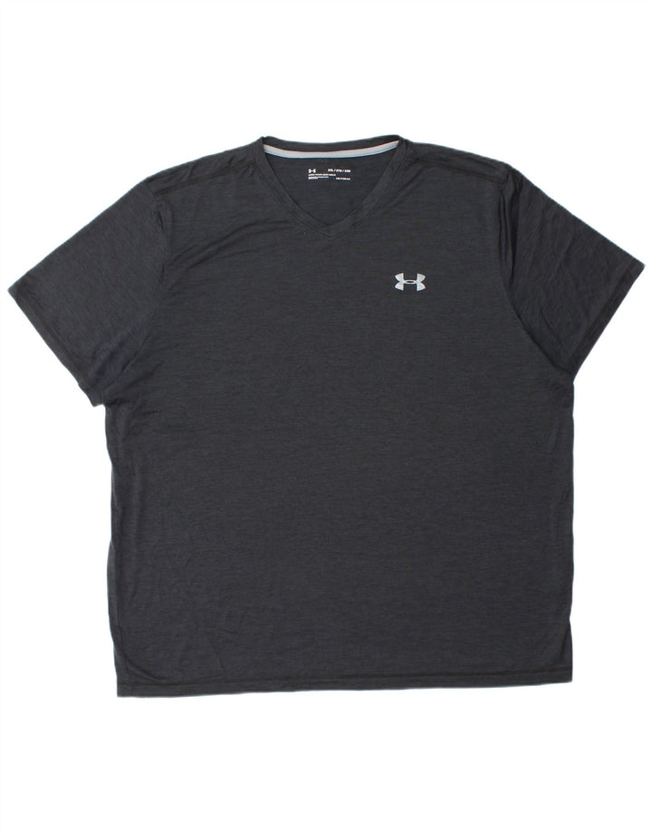 UNDER ARMOUR Herren Heat Gear T-Shirt Top 2XL Schwarz