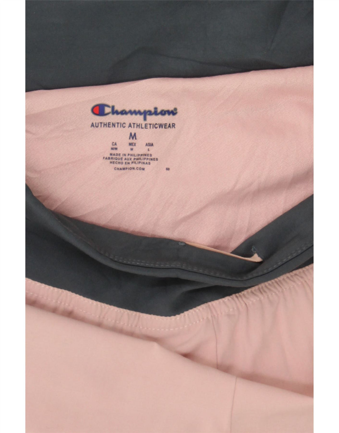 CHAMPION Womens Sport Shorts UK 14 Medium  Pink Colourblock Vintage Champion and Second-Hand Champion from Messina Hembry 