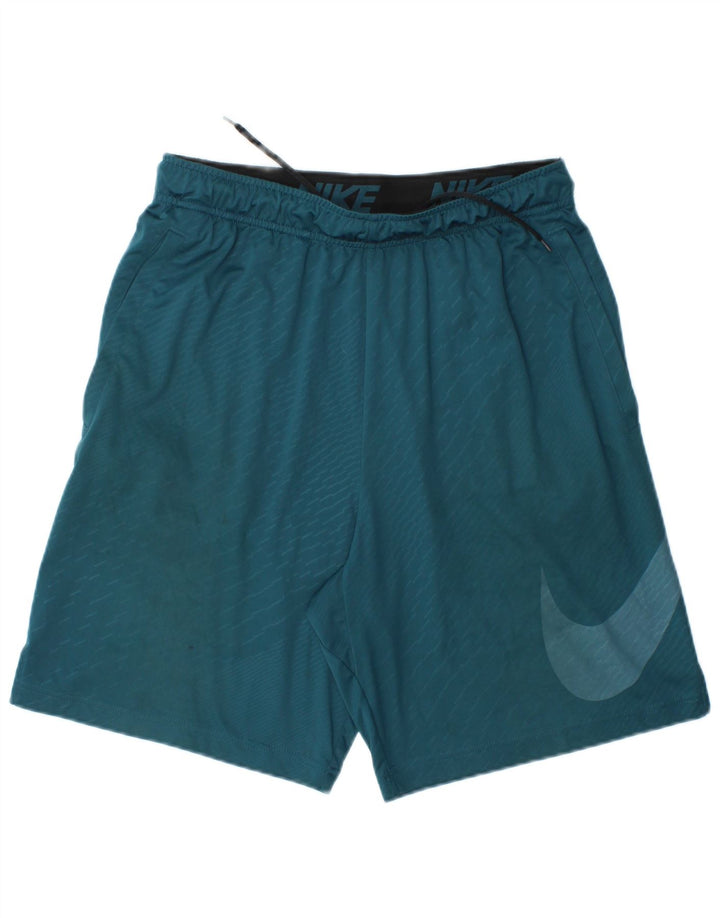 Nike Herren Dri Fit Graphic Sport Shorts Mittelblau gestreift Polyester