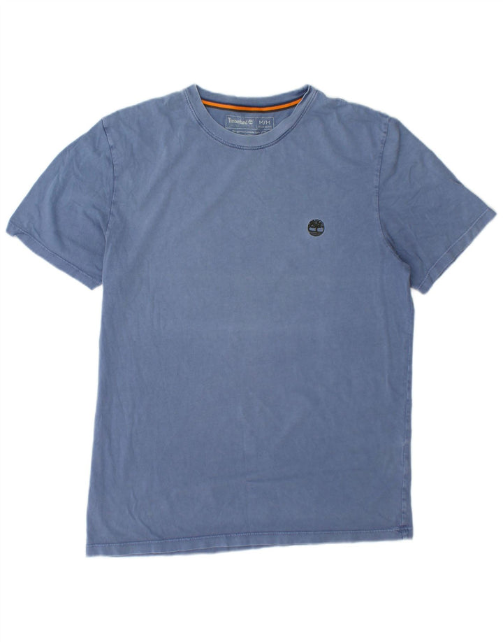 Timberland Herren-T-Shirt mit normaler Passform, mittelblaue Baumwolle