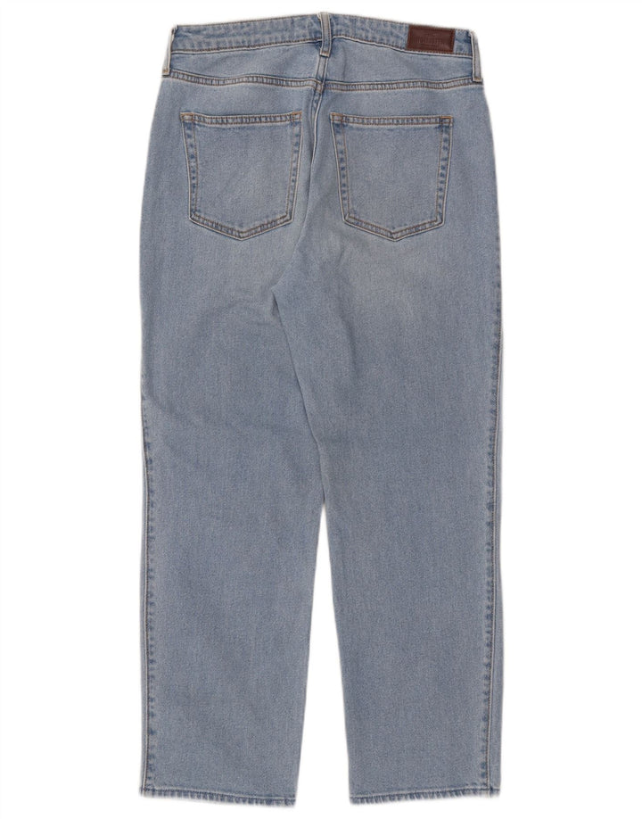 SUPERDRY Damen Straight Jeans W29 L27 Blaue Baumwolle