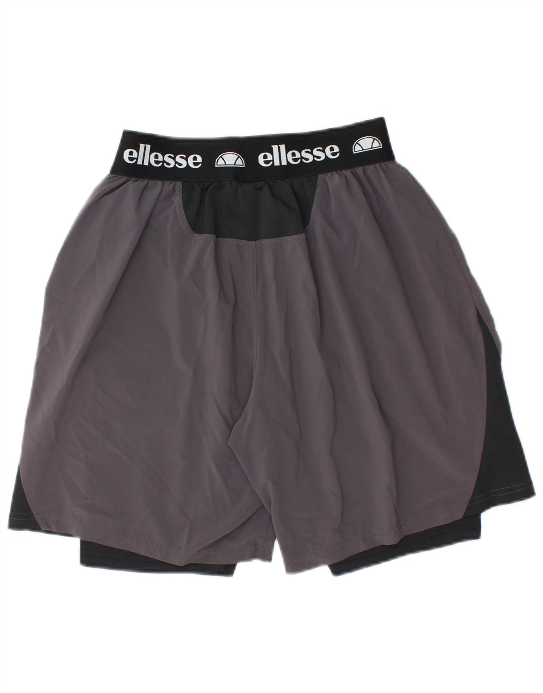 ELLESSE Herren-Sportshorts mit Grafik, mittelgrau, Farbblock